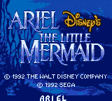 Ariel - The Little Mermaid Title Screen